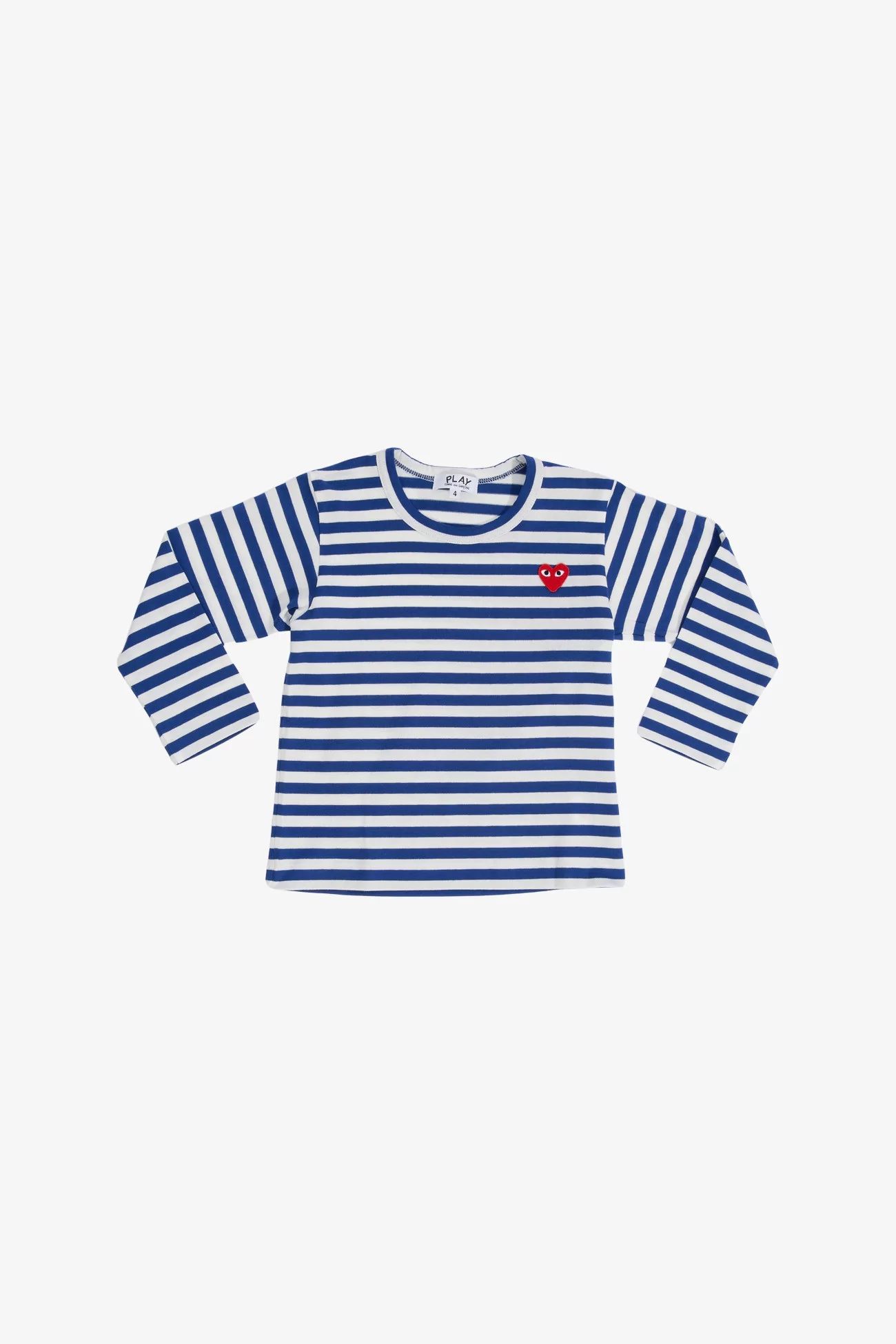 Kids Long Sleeve T-Shirt CDG PLAY Red Emblem – Blue | Centre Commercial